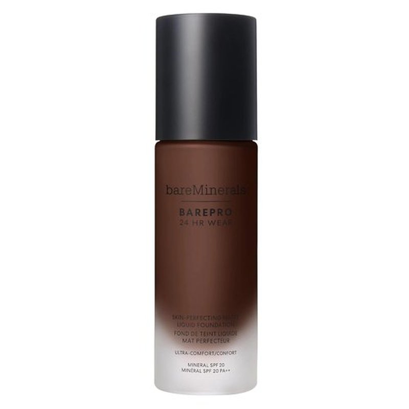 bareMinerals Barepro Liquid Foundation SPF 20 - Full Coverage, Breathable Makeup, 24HR Wear, Natural Matte Finish