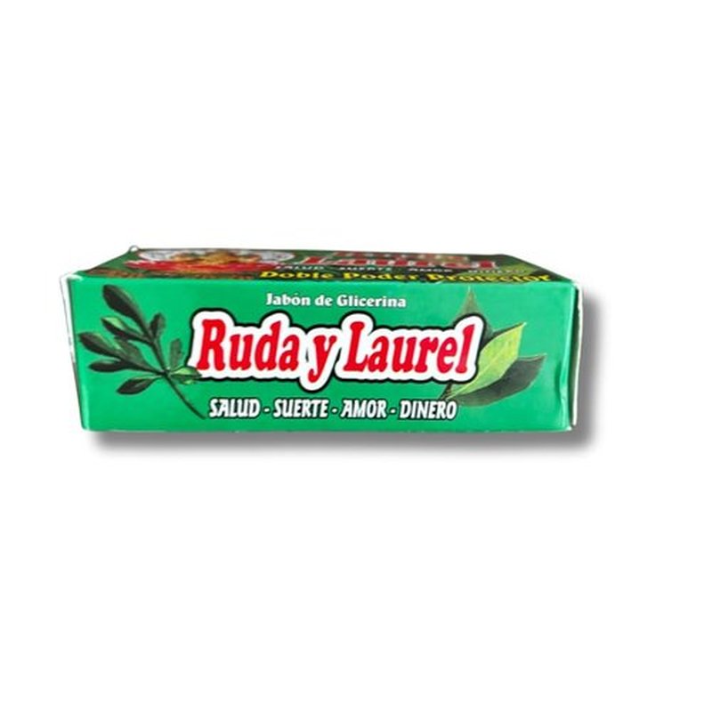 Rue Soap Bar infused with bayleaf, Jabon de ruda y laurel, for wealth, Good luck, love, money and happiness, Spiritual Bath bar soap