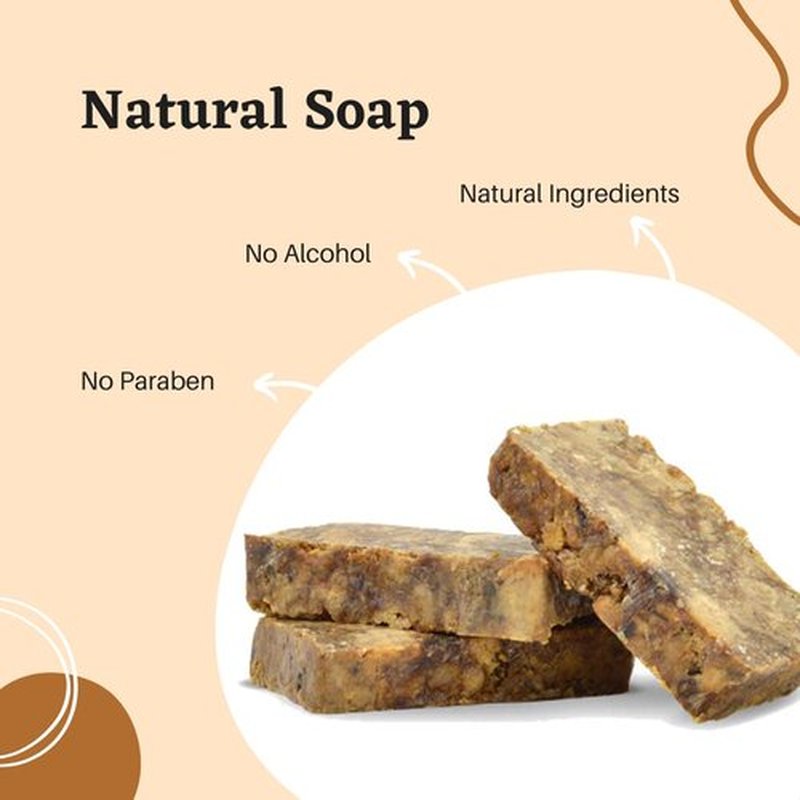 Red Rose Naturals African Black Soap for Dark Spots, Authentic Raw from Ghana, Great for Oily Skin, Rashes, Acne, Eczema, Natural Soap, Face and Body Wash - Cruelty and Paraben Free, 4 oz