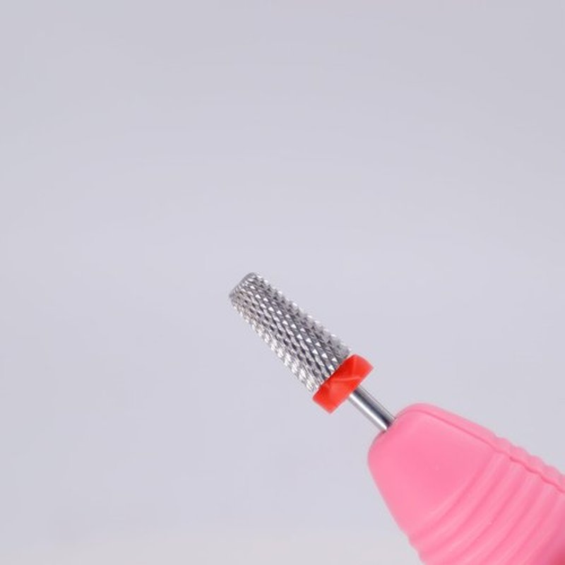 Fantexy 3/32" Carbide Nail Drill Bit - Remove Acrylic Hard Gels Quickly and Safely, 5-in-1 Tungsten Carbide Nail Drill Bit for Nail Art,Manicure,Pedicure,Gel,Cuticle Clean(Fine - F)