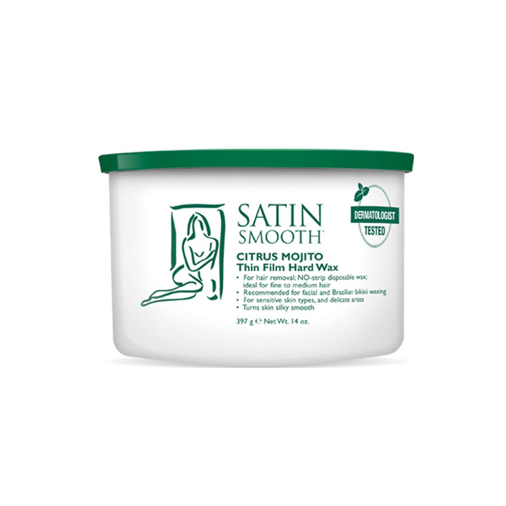Satin Smooth Citrus Mojito Thin Film Hard Hair Removal Wax 14 oz.