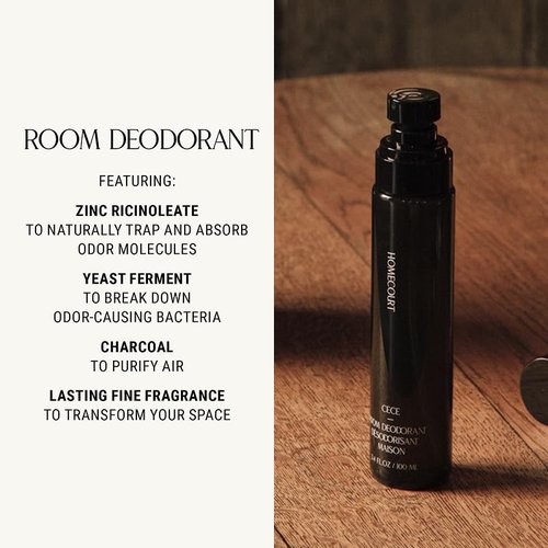 Homecourt Room Deodorant, Natural Room Spray, Fragrance of Spearmint & Cedarwood, For Kitchen, Bathroom & more, Clean Formula, Cipres Mint, 3.4 oz