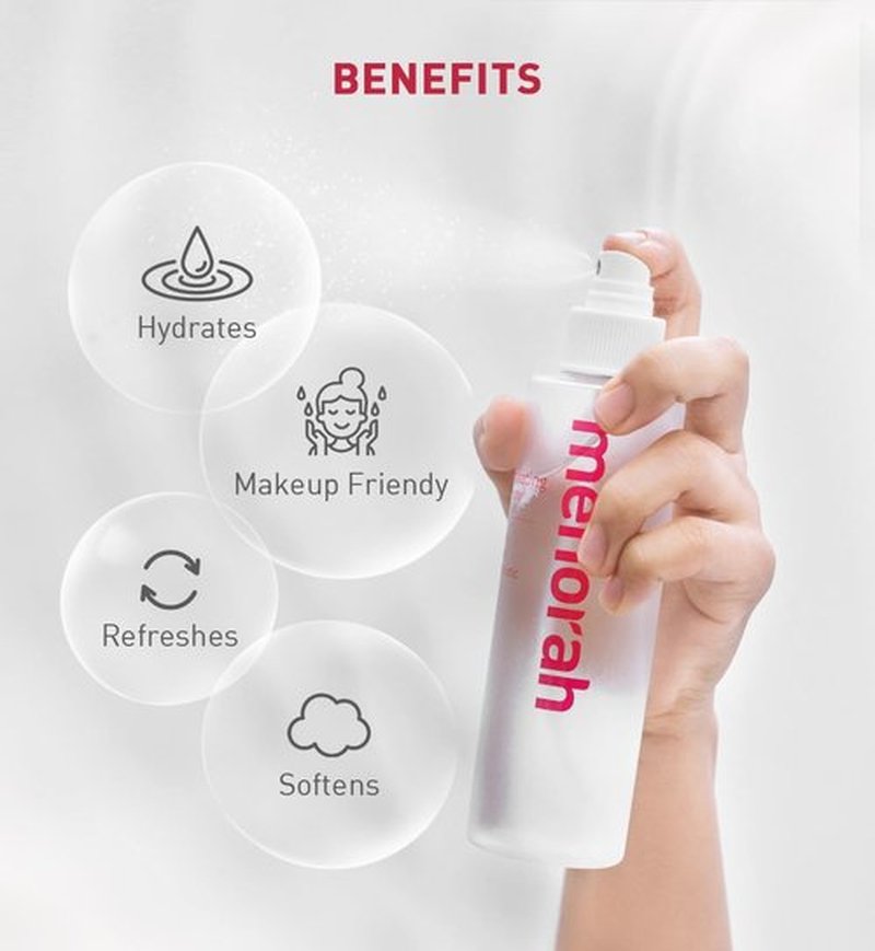 menorah Skincare - Hydrating Spray - with Rice and Prebiotic, Toner, Soothing Facial Spray, Trouble Care, Moisture Balance, Refreshing, Purifying, Calming, All Skin Types