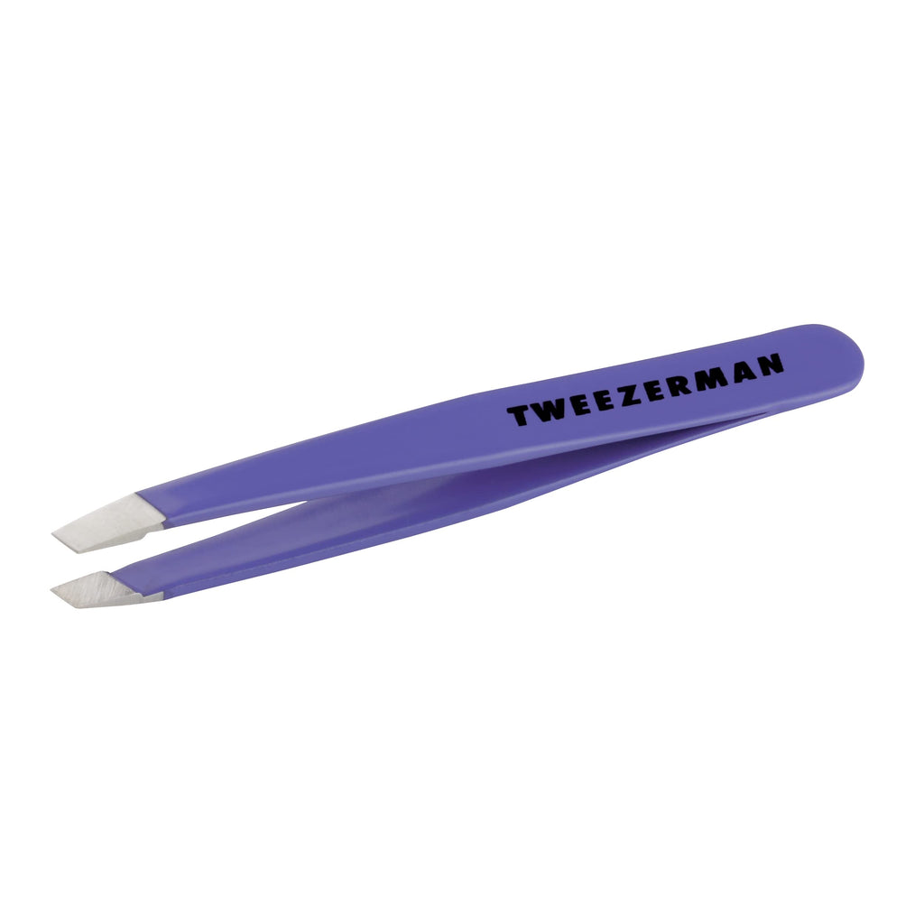 Tweezerman Mini Slant Tweezer–Tweezerman Tweezers for Eyebrows Lilac