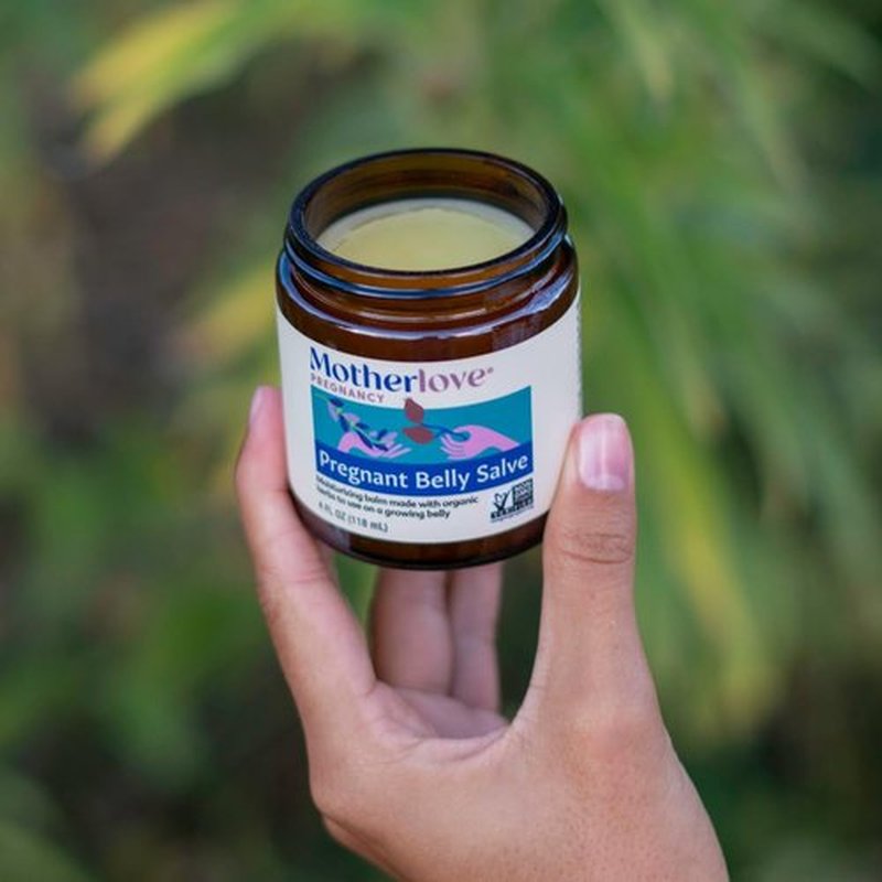 Motherlove Pregnant Belly Salve - Moisturizing Balm for Growing Bellies | 4 oz, Non-GMO & Organic Herbs