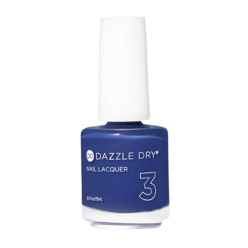 Dazzle Dry Nail Lacquer (Step 3) - Base Camp - A deep blue purple. Full coverage cream. (0.5 fl oz)
