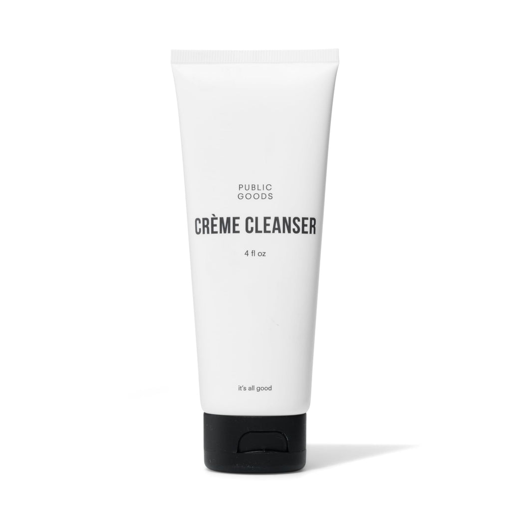 Public Goods Crème Cleanser | Natural Face Wash for Women & Men | Gentle on Sensitive Skin | Daily Hydrating Milk Cleanser | Organic Coconut Oil | Vegan | Makeup Remover | Made in USA | 4 Fl Oz