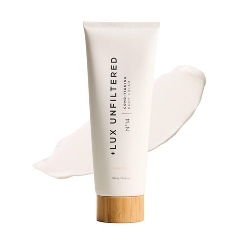 + Lux Unfiltered N°14 Conditioning Body Cream for Women - Moisturizing Body Lotion with Jojoba, Squalane, & Shea Butter - Hydrating, Skincare Grade Ingredients - Vegan & Cruelty Free - Santal