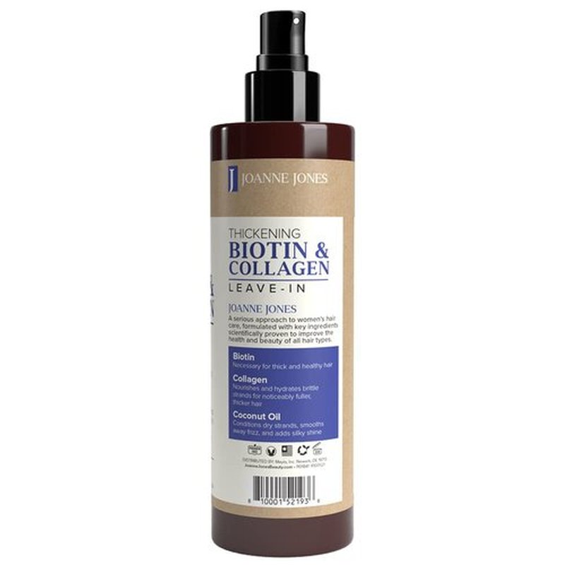 Joanne Jones Leave-In Conditioner - Thickening Biotin & Collagen Spray for All Hair Types | 8 fl oz