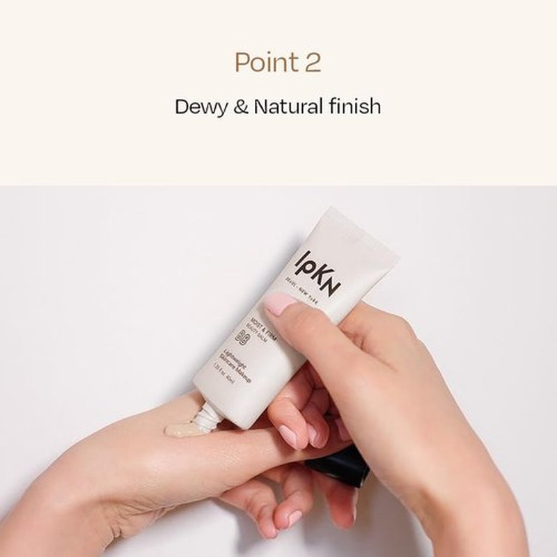 IPKN Moist & Firm BB Cream - Lightweight Foundation with Buildable Coverage | 40ml (1.35 fl. oz.) for All Skin Types