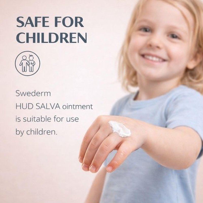 swederm Hudsalva Sensitive Eczema Hand Cream 3.38 Oz - Soothing and Moisturizing Hands and Foot Cream - Healing Ointment with Glycerine - Nourishes & Repair for Dry Skin and Callus - Quickly Absorbing