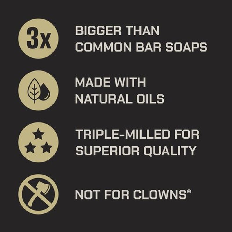 Duke Cannon Supply Co. Tactical Scrubber + Sawtooth Men's Brick of Soap - U.S. Military-Grade Soap Pouch - Dual-Mesh - Sawtooth, 10 oz