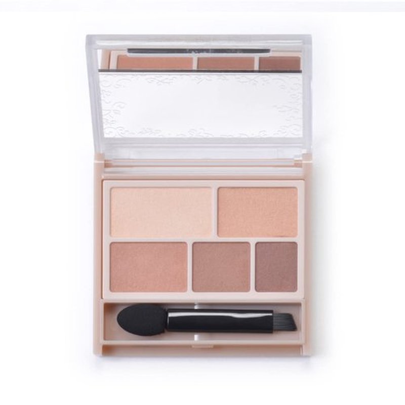 CANMAKE Perfect Multi Eyes, 5-Color Eyeshadow Palette 0.11 oz (3.3 g) (05 Almond Mocha)