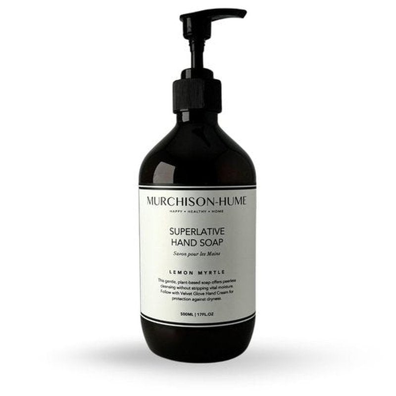 Murchison-Hume Lemon Myrtle Hand Soap - Plant-Based Formula with Elegant Refillable Pump | 16 fl oz