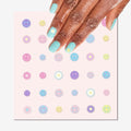 Olive & June Nail Art Stickers | Easy-to-Use Nail Designs | Nail Art Made Easy | Hand-Screened, No-Fade Ink | Accent, Mix & Match, or Cover Chipped Polish | Smiley Faces