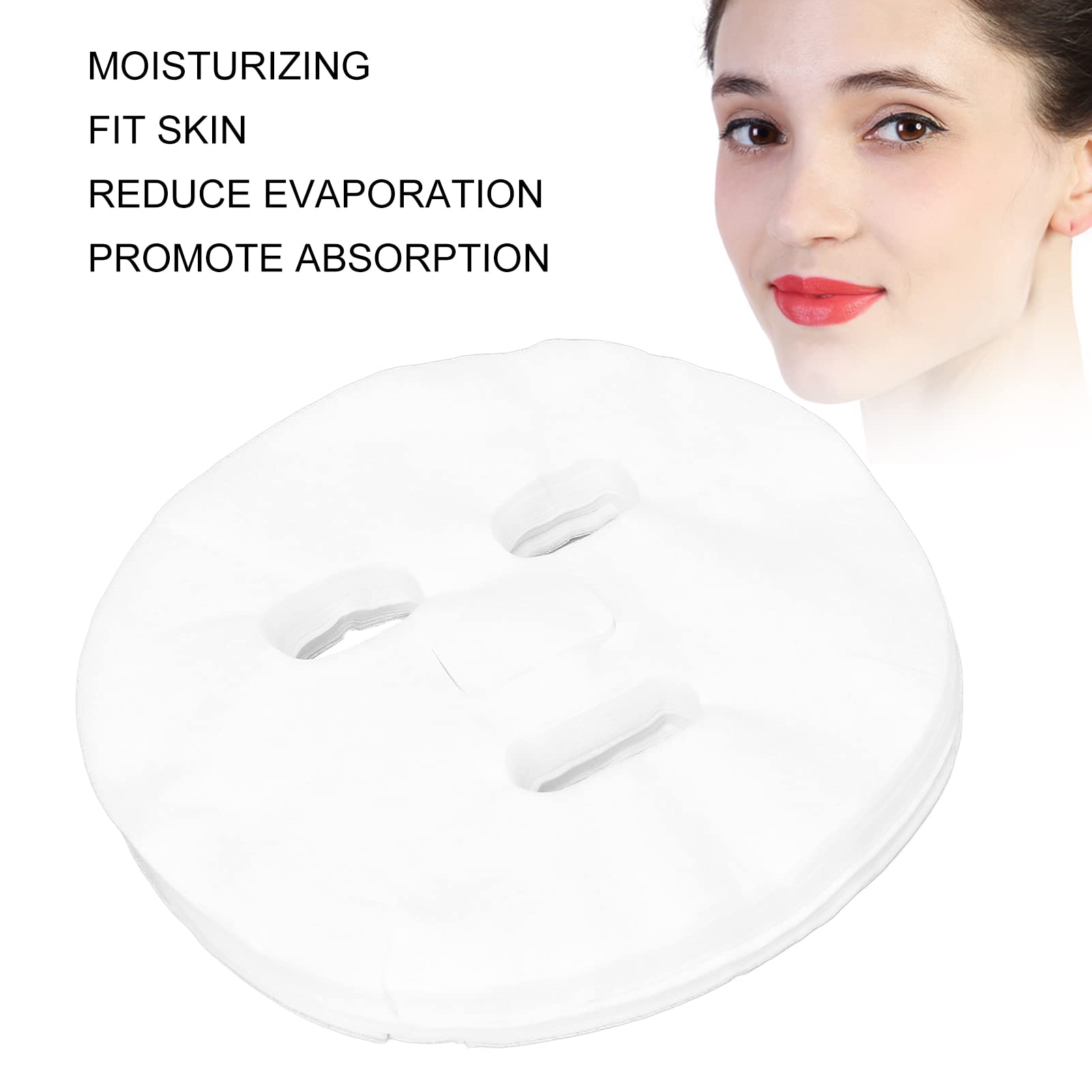 ZJchao Sheet Masks, 50pcs Mask Paper Home Masks Sheets Moisturizing Face for DIY Skin Care Hydrating Disposable Cotton Masks Paper for Wet Skincare Salon Home Spa DIY