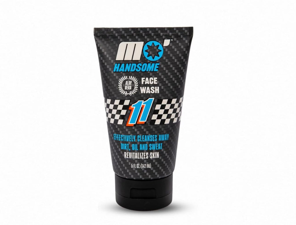 Mo' Handsome Men's Face Wash Deep Cleaning Facial Cleanser for Oily & Combination Skin - Aloe Vera, Vitamin E & Pro-B5 - Sulfate-Free, Paraben-Free Post-Workout Daily Face Wash for Men