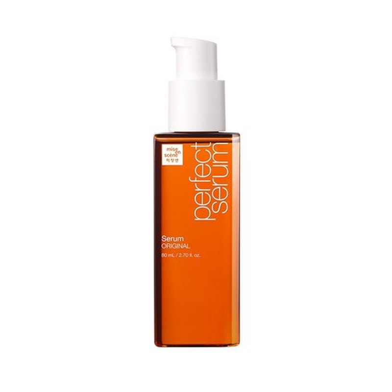 Mise En Scene Perfect Serum - Argan Oil Heat Protectant Hair Oil for Frizz Control | 2.7 Fl Oz | Fruity Floral Scent