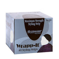 Wrapp-It Hair Styling Strips Pack of 40 – Maximum Strength Black Styling Strips for Versatile Hair Styles – Wet and Dry Hair Wrap Strips – Soft High Stretch Material – Skin-Friendly and Easy to Use