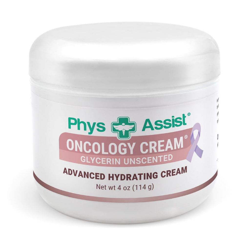 PhysAssist Oncology Cream Glycerin Unscented Moisturizer for Face & Body – Deep Hydration Cream for Dry, Sensitive & Stressed Skin – Fragrance-Free with Jojoba Oil & Vitamin E – 4 oz Jar