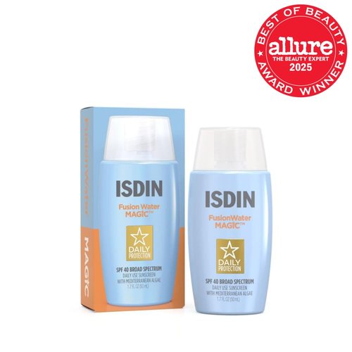 ISDIN Fusion Water MAGIC SPF 40 - Ultralight Sunscreen for Face with Hyaluronic Acid & Vitamin E | 1.7 Fl Oz