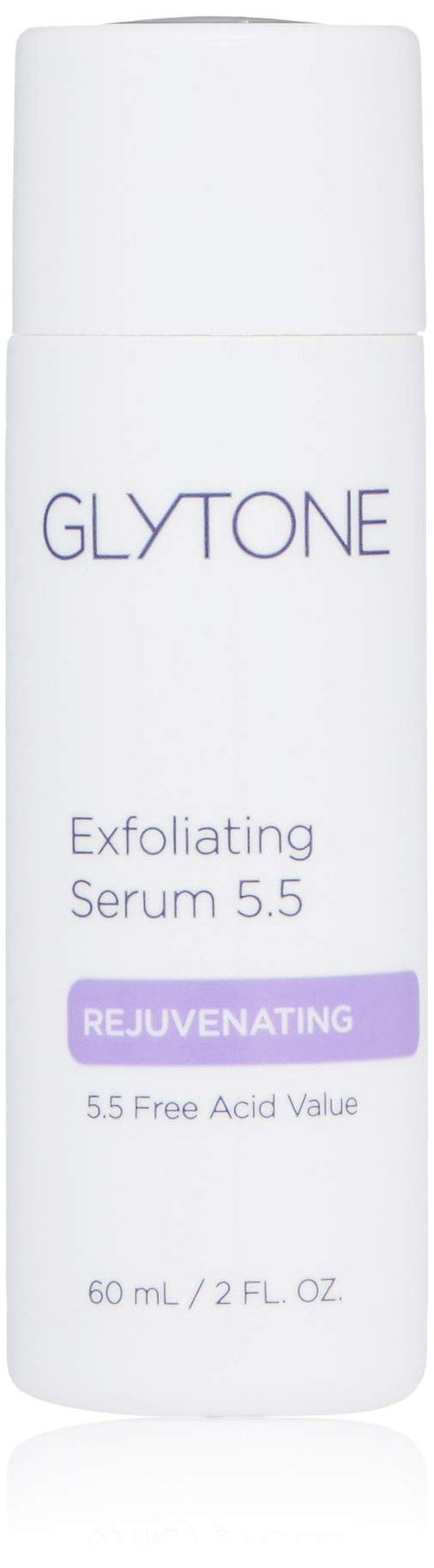 Glycolic Acid Exfoliating Serum 5.5% PFAV | Face & Body Exfoliator for All Skin | Reduces Fine Lines, Wrinkles, Dark Spots & Pore | Non-Comedogenic, Fragrance-Free | AHA Facial exfoliator | 2 Fl oz