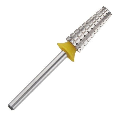 C & I Nail Drill Bit 4 in 1 Super Cut E-File, Multi-Function Plus Upgrade File-Teeth, Slim Barrel & Straight Cut, for Manicure Drill Machine, Help Nail Tech to Remove Nail Works (Double Coarse-XXC)