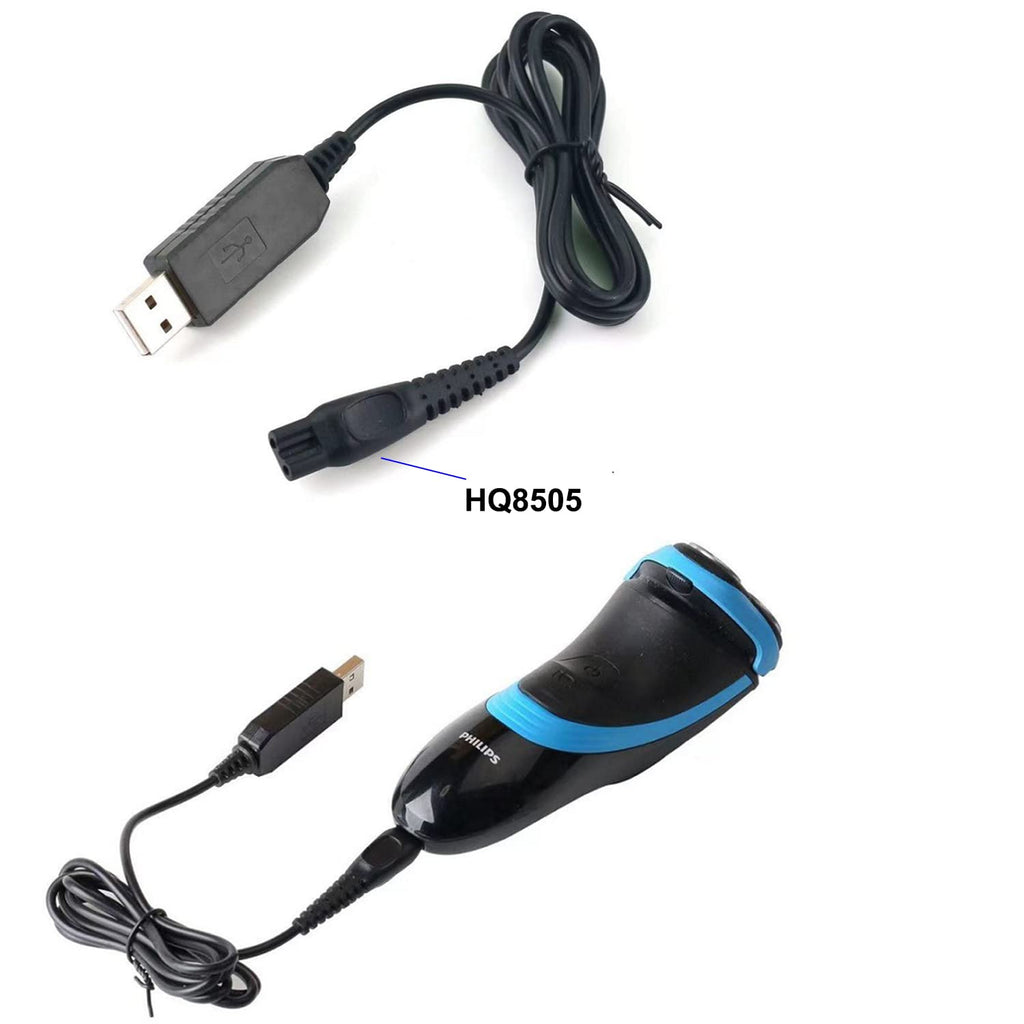 BOEEA HQ8505 Shaver Charger Cord Fit for Philips Norelco HQ8505 3000 5000 7000 Series mg7790 mg5750 Electric Shaver Beard Trimmer 15V AC Adapter Power Supply Charging Cord 3.3Ft