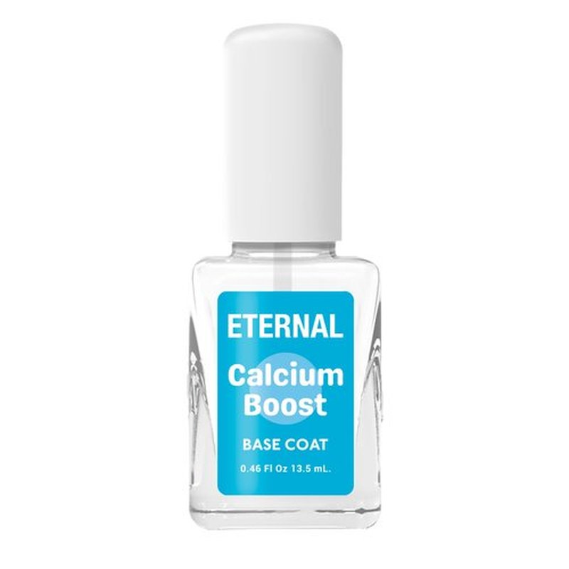 Eternal Calcium Gel Nail Builder - 13.5mL Base Coat Nail Polish | Clear Nail Polish for Nail Care & Nail Strengthener for Thin Nails and Growth | Fast Dry Nail Hardener & Nail Growth Treatment, 1 Unit