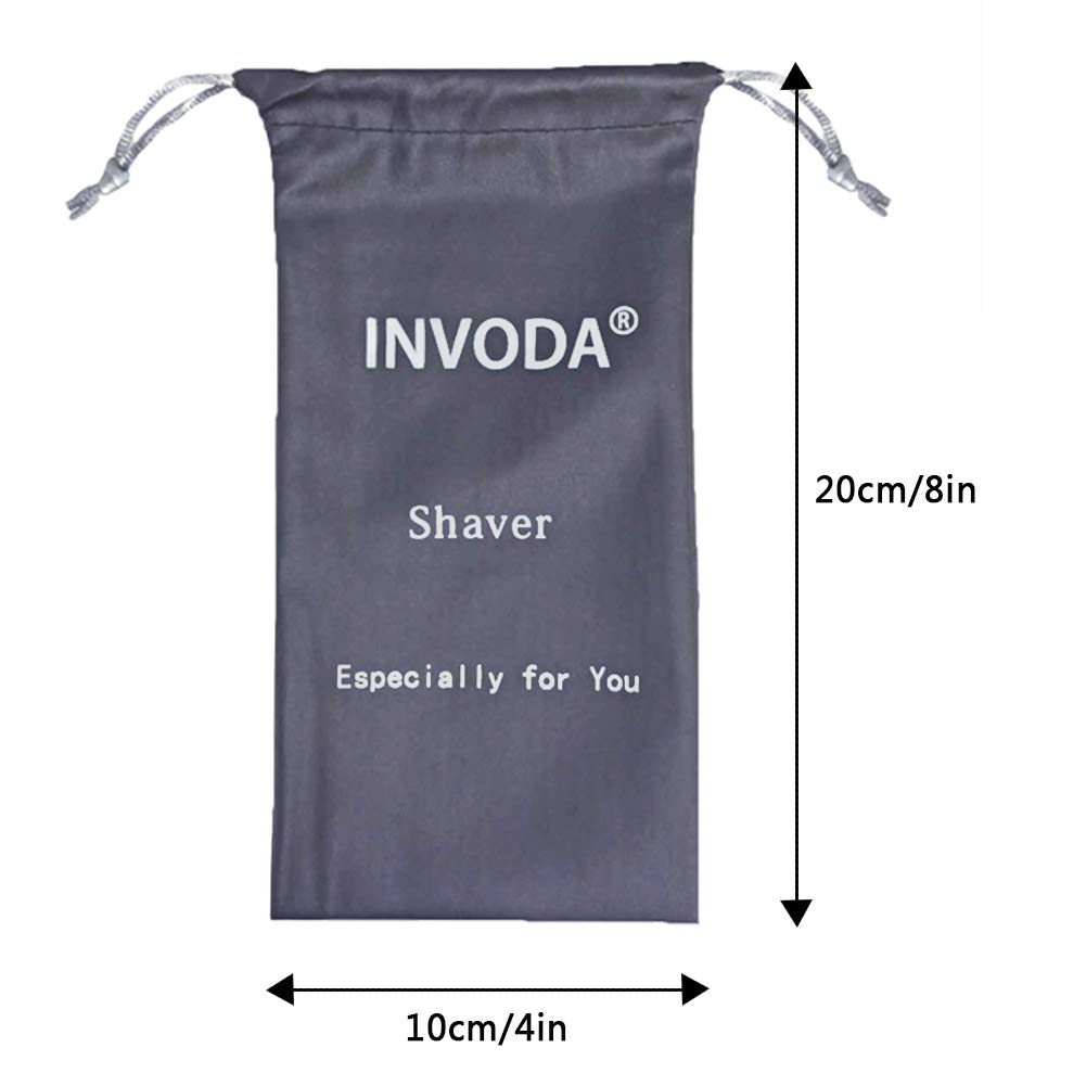 Electric Shaver Replacement Head fo rsolo Shaver Body Hair Trimmer Replacement Cutter Head Hybrid Razors Blades (4PCS Shaver Blades+Storage Bag)