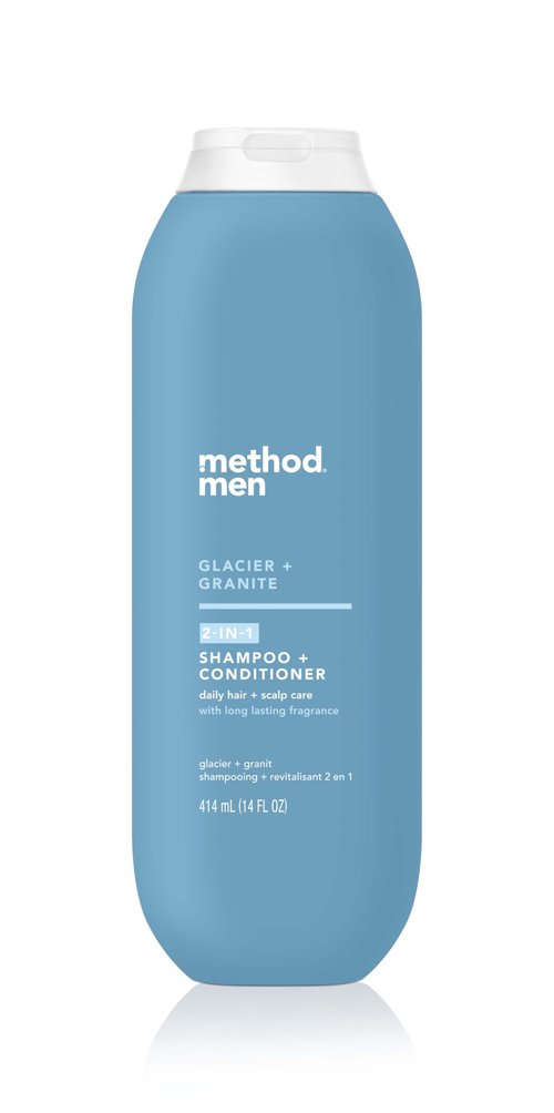 Method Men 2 in 1 Shampoo and Conditioner, Glacier + Granite, 14 oz