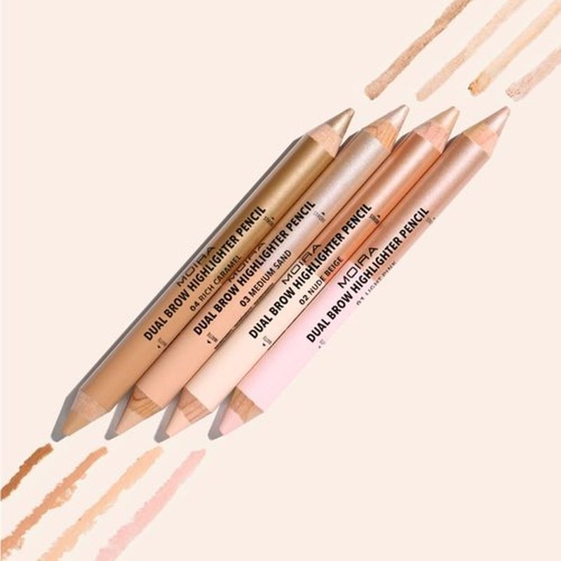 Skiennix Dual Brow Highlighter Pencil - Enhance Your Brows with Precision | Medium Sand Shade