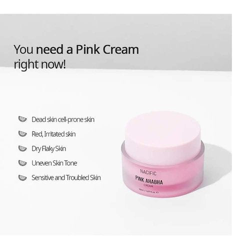 NACIFIC Pink AHA BHA Facial Cream 50ml