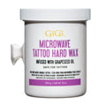 GiGi Microwave Tattoo Hard Wax for Hair Removal - Grapeseed Oil-Infused Safe for Tattoos, No Strips Needed, 8 oz