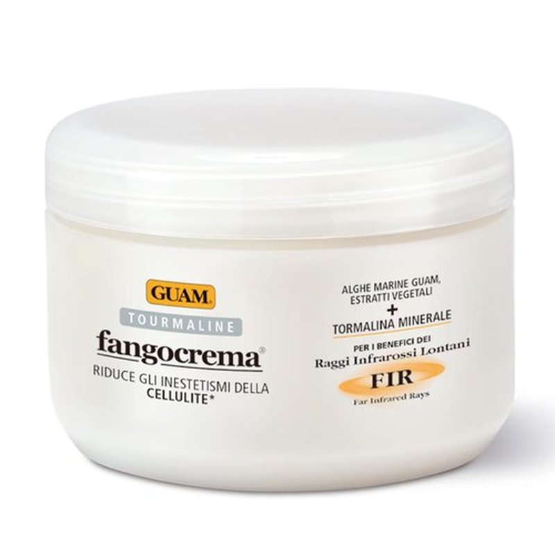 GUAM Fangocrema Anti-Cellulite Cream - Seaweed & Tourmaline FIR for Skin Tightening | Hot Gel with Caffeine (10.5 Oz)