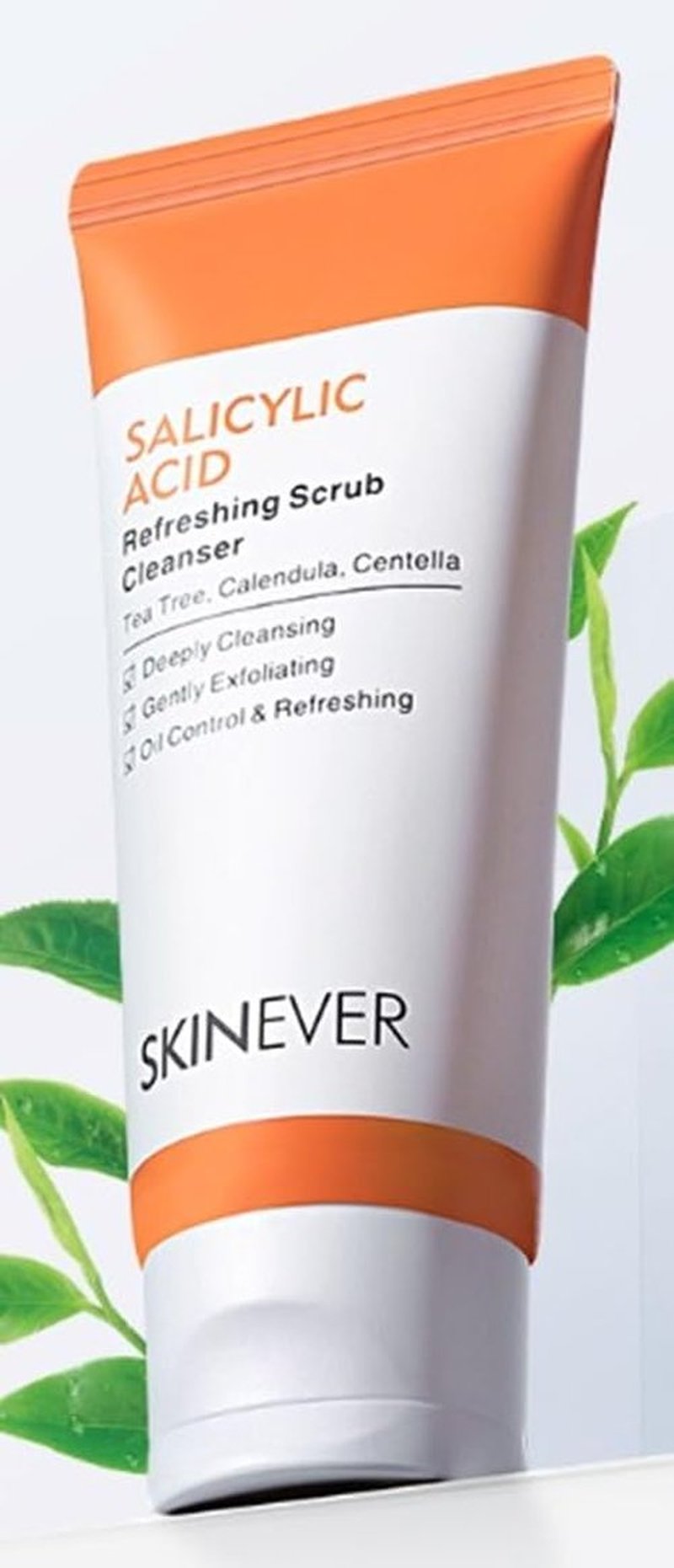 SKINEVER Salicylic Acid Face Exfoliating Scrub - Deep Cleansing for Smooth, Moisturized Skin (75 ML)