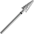 HungGato Tapered Nail Drill Bits, 3/32" Safety Drill Bit, Professional Carbide Tungsten Bit for Cuticle Dead Skin Fast Remover, Under Nail Gel Polishing for Salon & Home (Extra Coarse)