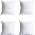 Calibrate Timing Pillow Inserts - Hypoallergenic Down Alternative Cushion | 18 x 18 Inches, Set of 4