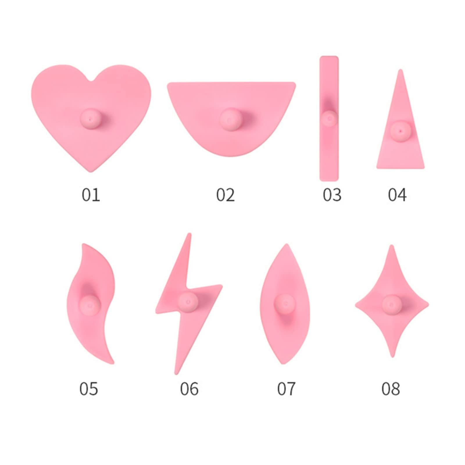 VSTSERIES 9pcs Pubic Hair Trimmer Stencil,Bikini Shaving Model,Private Area Style Shape Tool,Pube Clipping Template,Charming Intimate Part Pattern,Softly Rubber,Handle Design