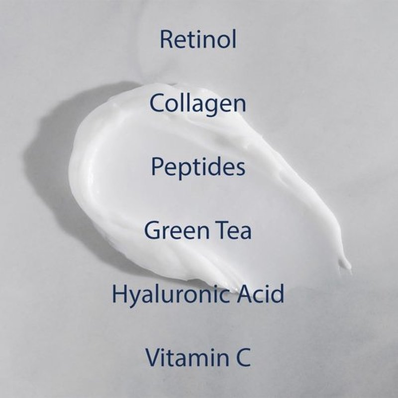 Retinoid Cream - 4.25% Retinol Night Moisturizer for Face & Neck with Collagen, Peptides & Hyaluronic Acid - Anti Aging Wrinkle Cream, Improves Skin Tone & Texture, 3.4 oz