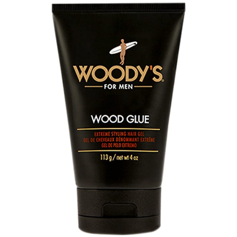 Woody's Wood Glue Hair Gel - Extreme Hold, Non-Flaking, High Shine for All Hairstyles | 4 oz