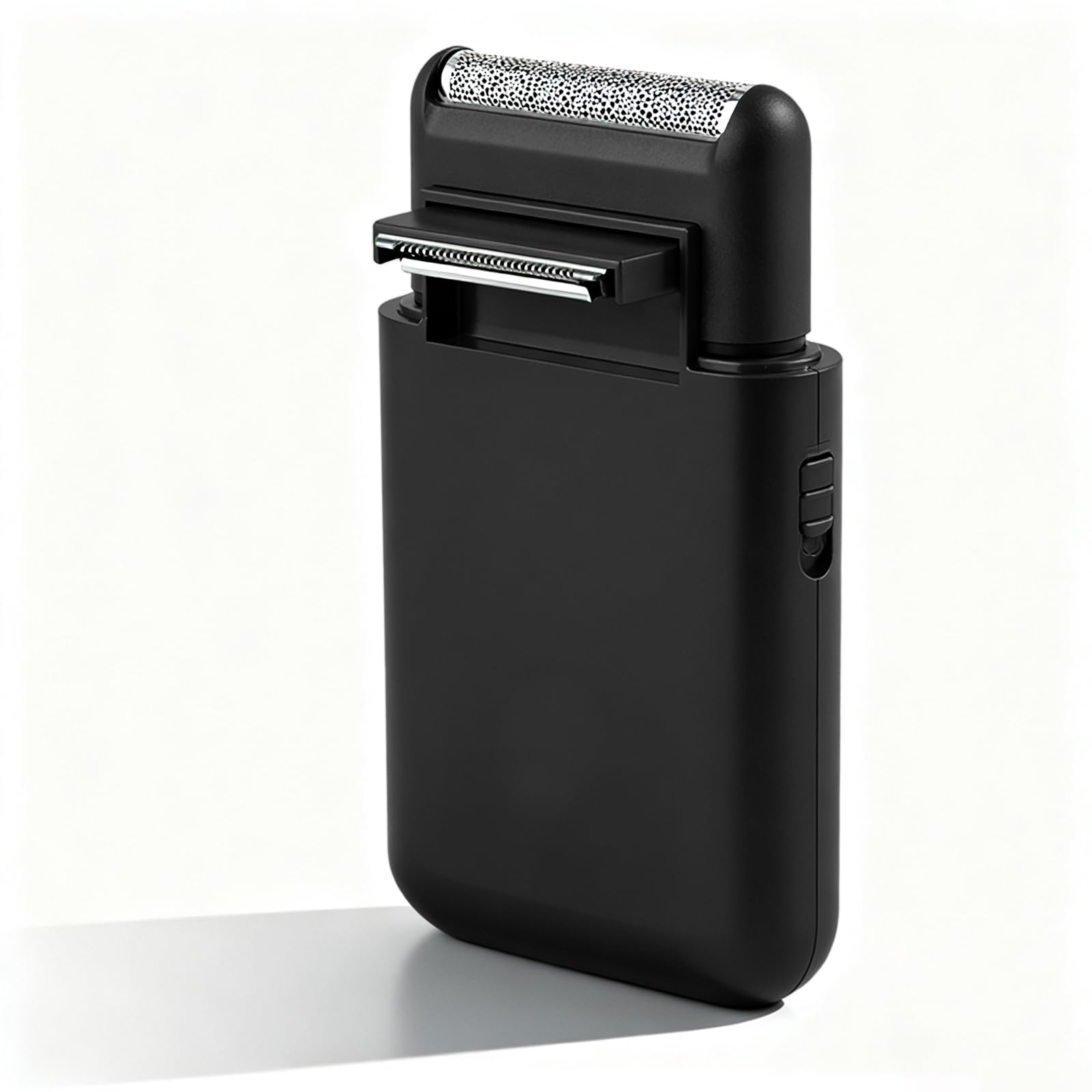 LinMei Men's Foil Shaver - USB Rechargeable Mini Portable Electric Shaver, Multifunction Stubble Trimmer with Pop-Up Sideburn Razor, Sensitive Skin Friendly for Beards, Ideal for Travel/Gym/Home