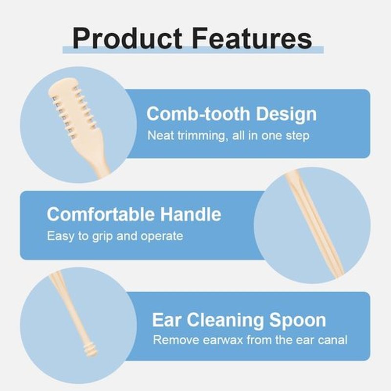 Eadwe 2-in-1 Nasal Hair Cutter - 360° Rotating Nose Hair Trimmer & Grooming Kit for Travel | Dark Green