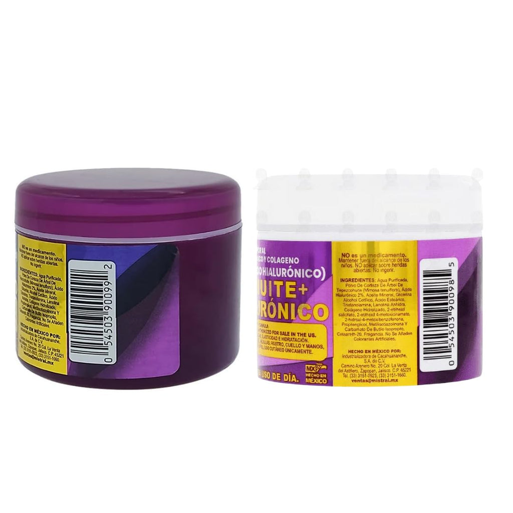 Del Indio Pápago Tepezcohuite + Hyaluronic Acid Facial Cream Duo – Day & Night Use, Hydrating & Nourishing Formula with Mimosa Tenuiflora, 120g Each (JUMBO 2 Pack)