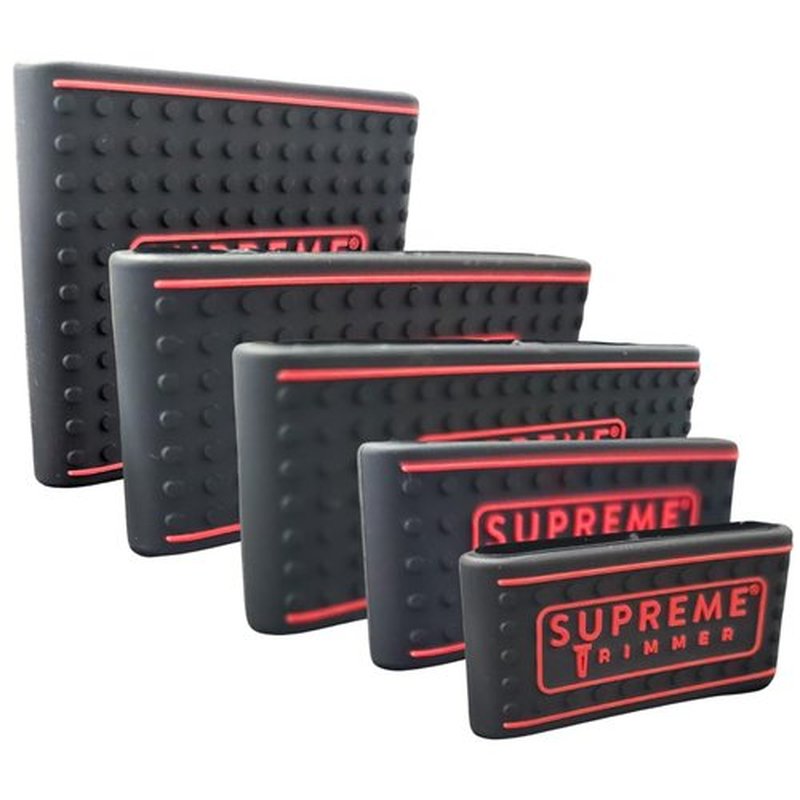 Supreme Trimmer SGR55 Professional Barber Grippers | 5 Piece Non-Slip Clipper Grips, Barber Sleeve for Hair Clipper | Black