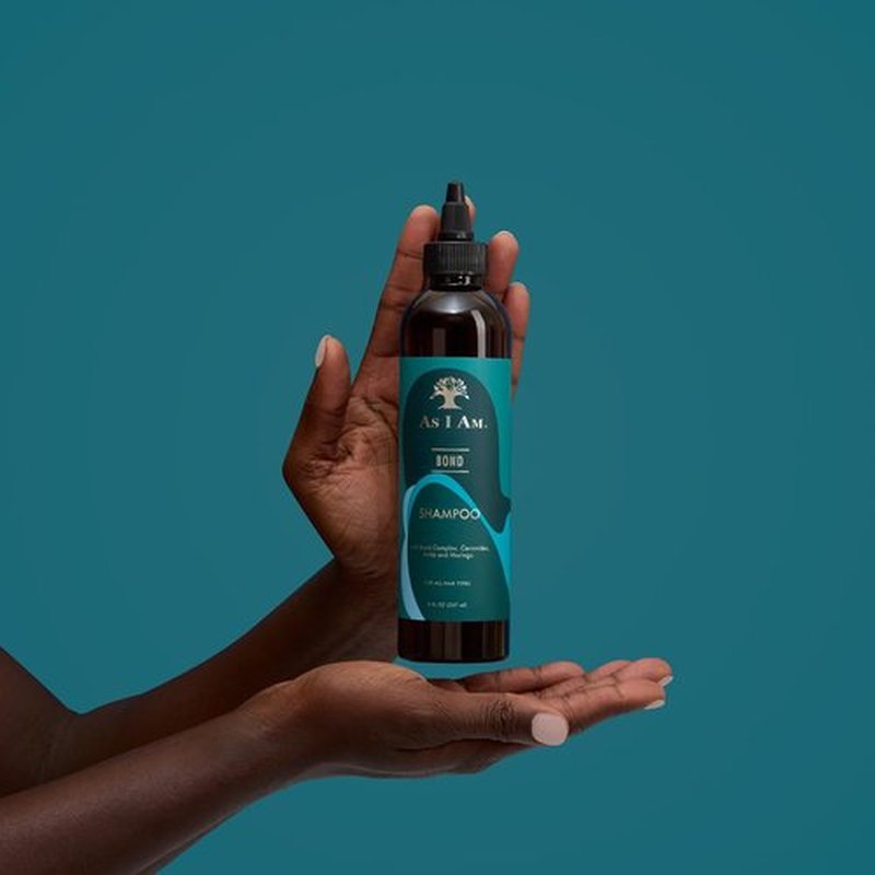 As I Am Bond Repair Shampoo - 8 oz - with Moringa, Amla, & Ceramides - Hair Repair Treatment For Damaged Hair