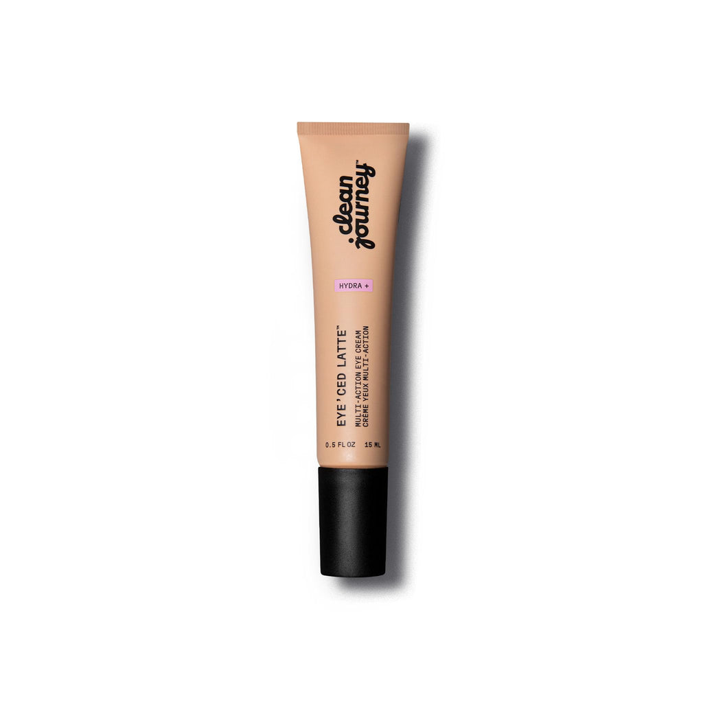 cleanjourney Hydrating Eye Cream, Brightening & De-Puffing Formula with Hyaluronic Acid & Caffeine for Smooth, Revitalized Under Eyes, Vegan, EWG Verified Skincare, Unscented, 0.5 Fl Oz
