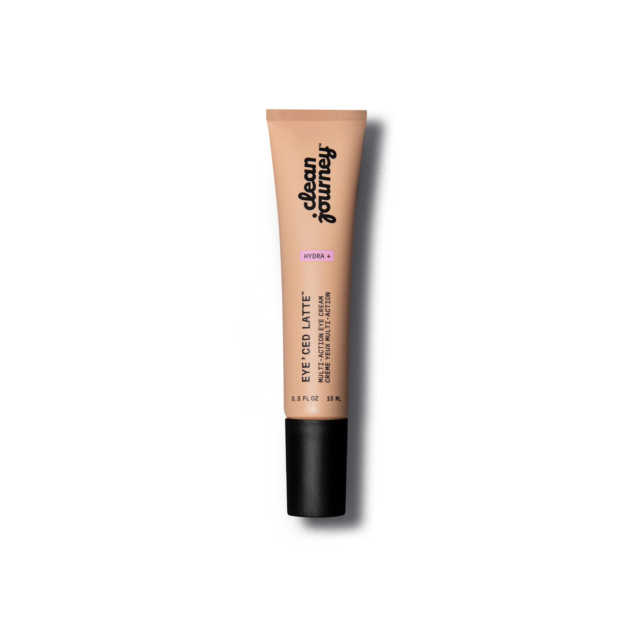 cleanjourney Hydrating Eye Cream, Brightening & De-Puffing Formula with Hyaluronic Acid & Caffeine for Smooth, Revitalized Under Eyes, Vegan, EWG Verified Skincare, Unscented, 0.5 Fl Oz