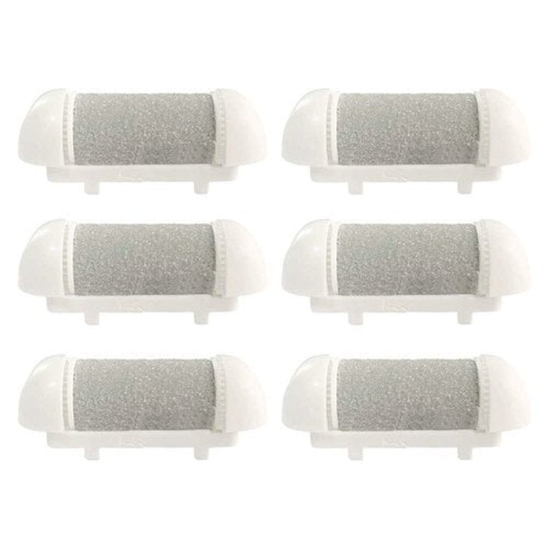 6 Pack Same Rough Replacement Coarse Roller Head for Electric Callus Remover, Foot File Pedicure Tools Refill Rollers for Feet Callus Shaver Pedicure Kit (6pcs Tough Coarse)