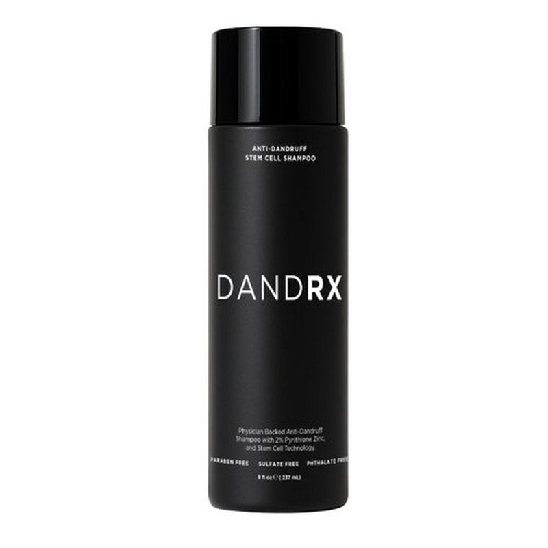 DANDRX Anti-Dandruff Shampoo with 2% Pyrithione Zinc & Stem Cells, Extra Strength for Flaky, Itchy, Oily & Dry Scalp Treatment, Fragrance Free, Color Safe, Sulfate Free